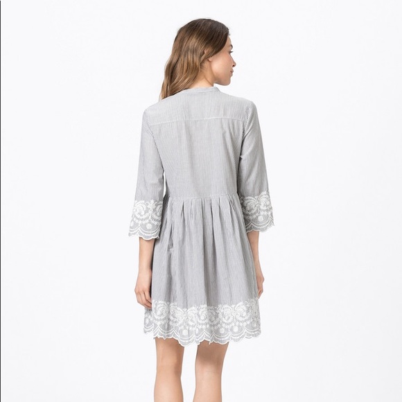 HALLHUBER Blue Striped Tent Dress S - Picture 16 of 16